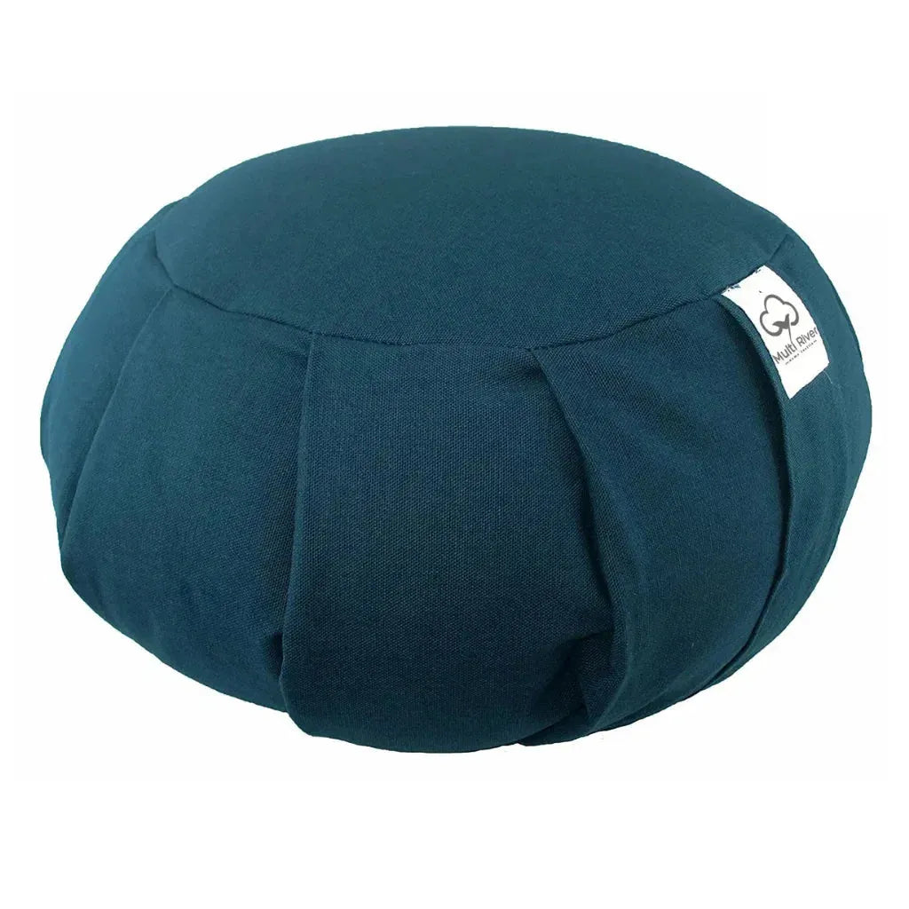 Cotton Supportive Meditation Pillows For Comfort - Sapphire blue