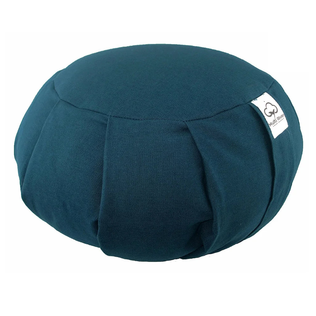 Cotton Supportive Meditation Pillows For Comfort - Sapphire blue