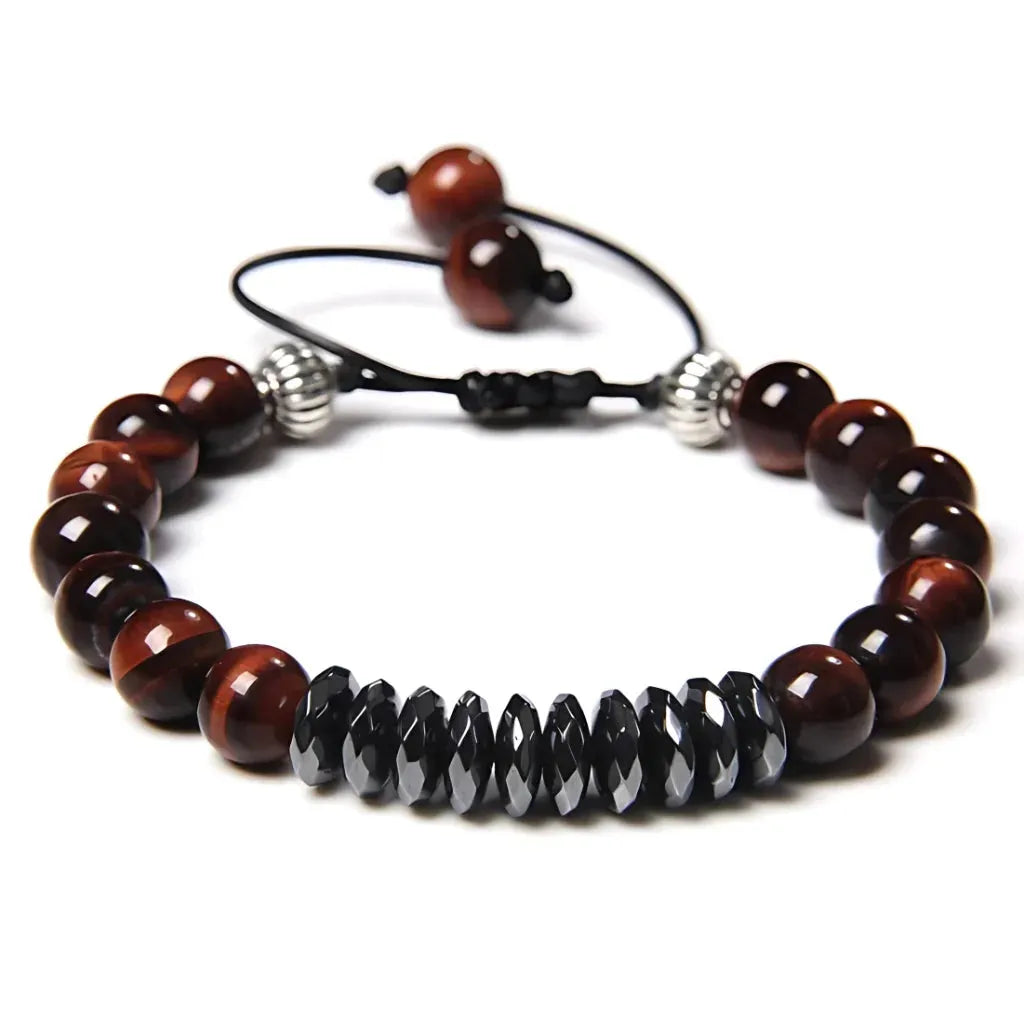 Crown Accent Beaded Bracelts In Agate Stone - 3 Style