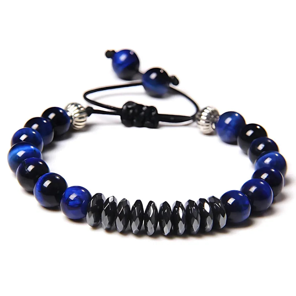 Crown Accent Beaded Bracelts In Agate Stone - 5 Style
