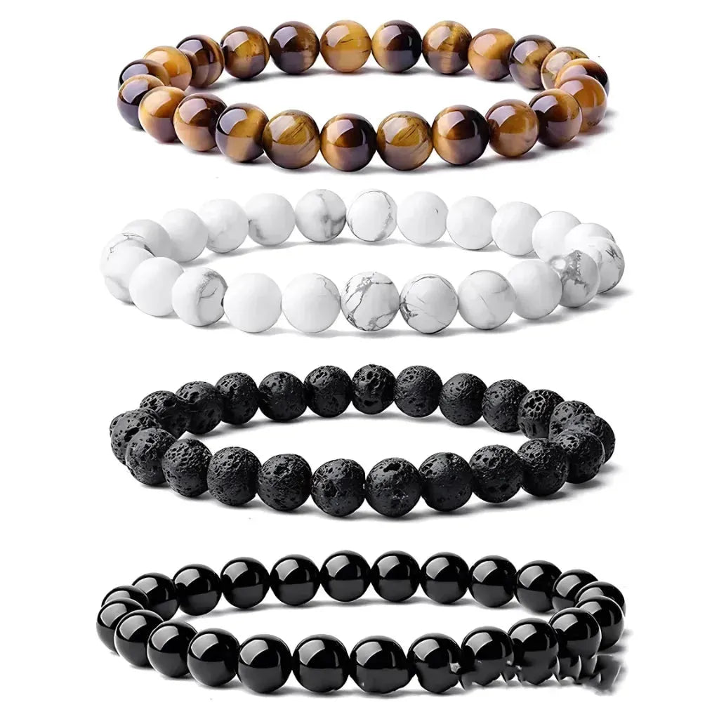 Crystal Stretch Bead Bracelets For Everyday Balance