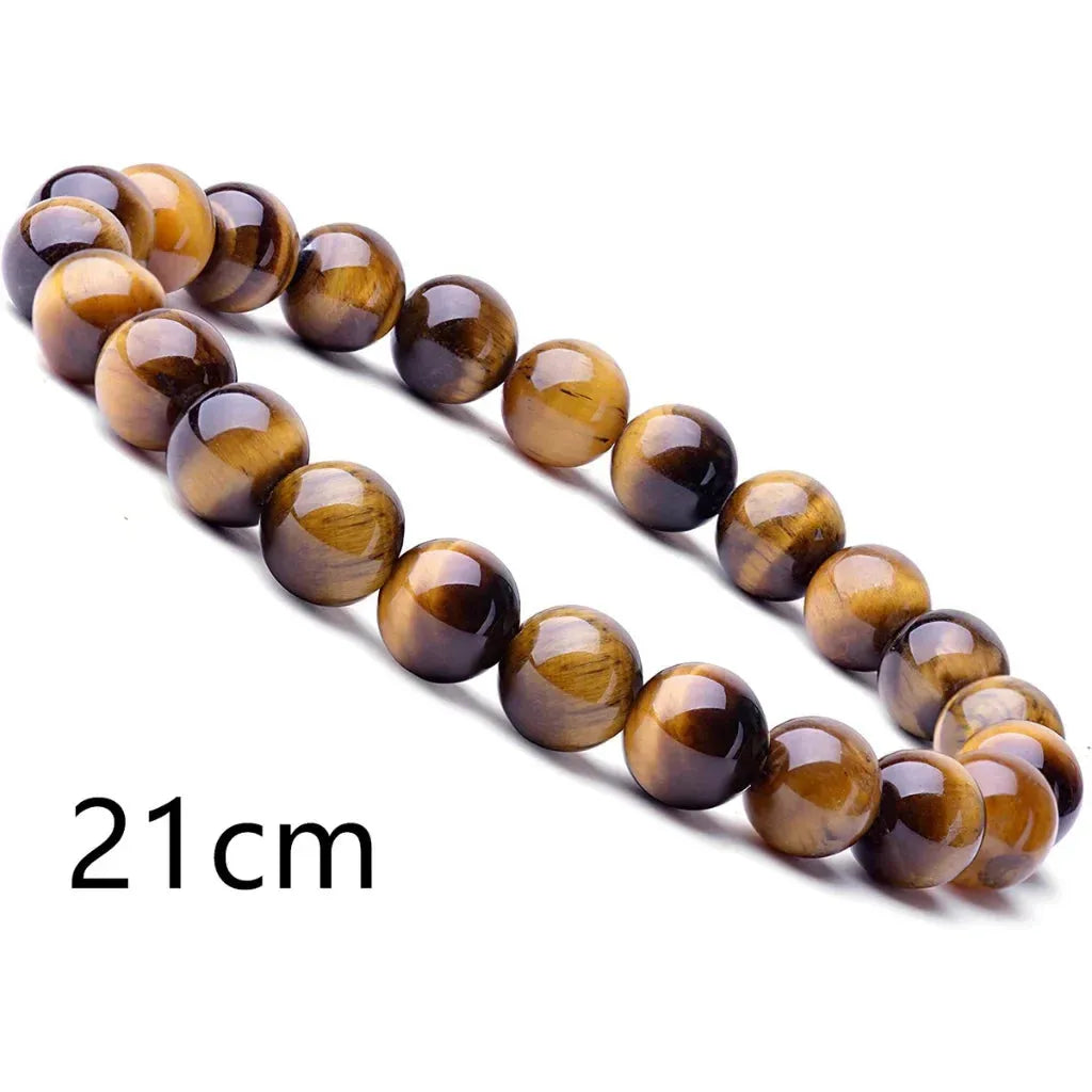 Crystal Stretch Bead Bracelets For Everyday Balance - Brown 21cm