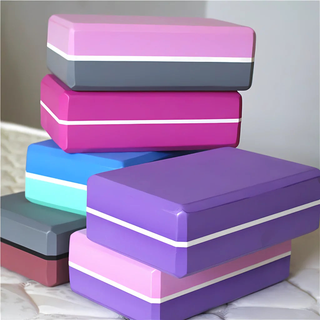 Dual-Tone Yoga Blocks Bricks For Balanced Support