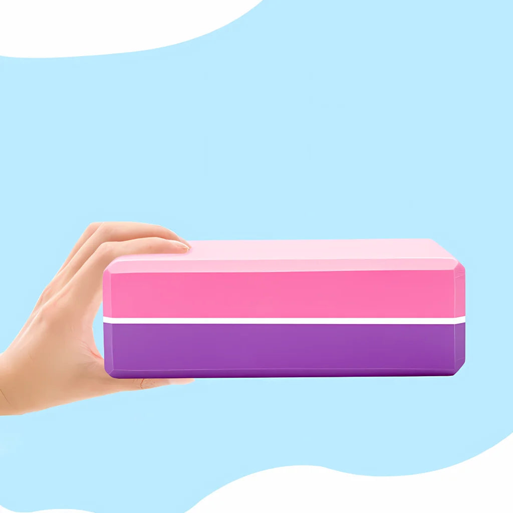 Dual-Tone Yoga Blocks Bricks For Balanced Support