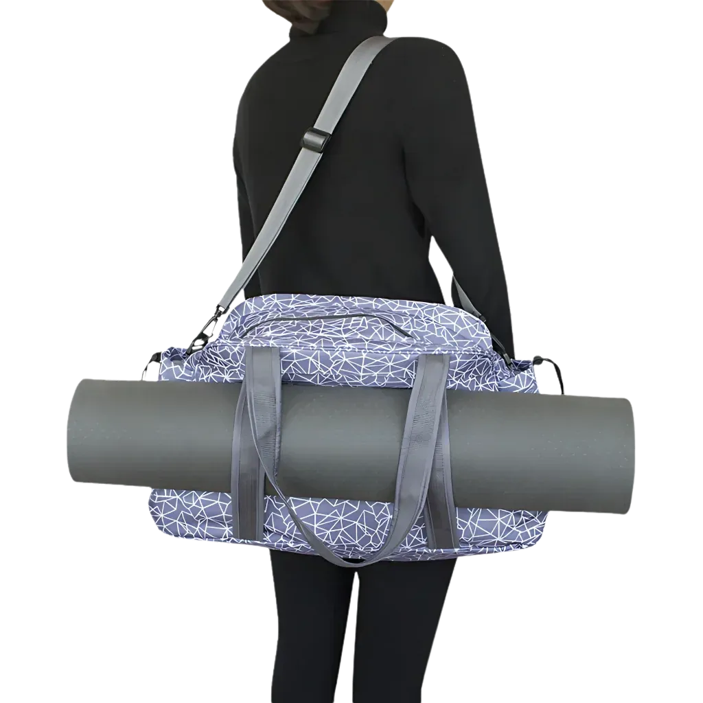Duffle Bag With Yoga Mat Holder For Studio & Travel