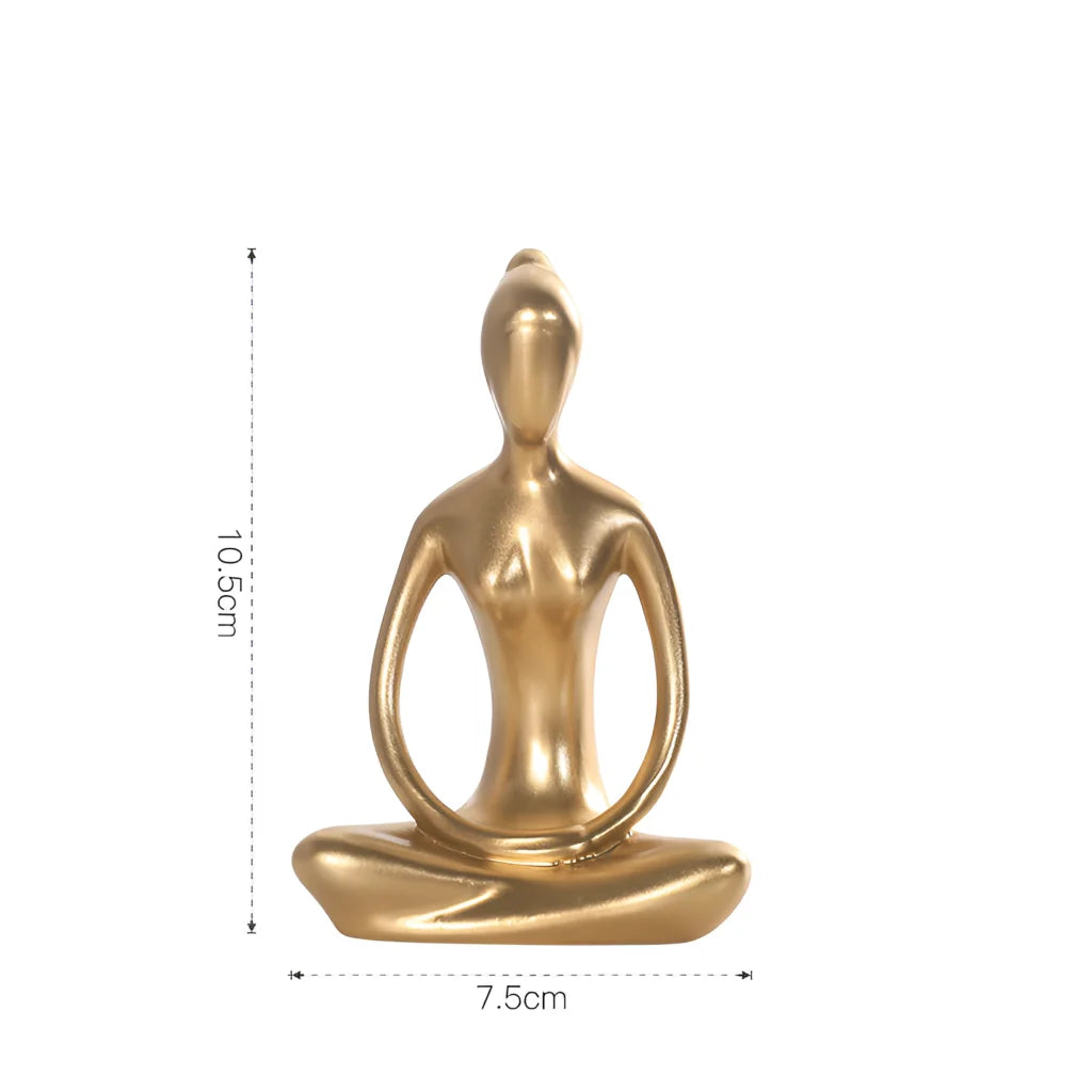 Elegant Minimalist Yoga Ornament For Mindful Spaces - Grace