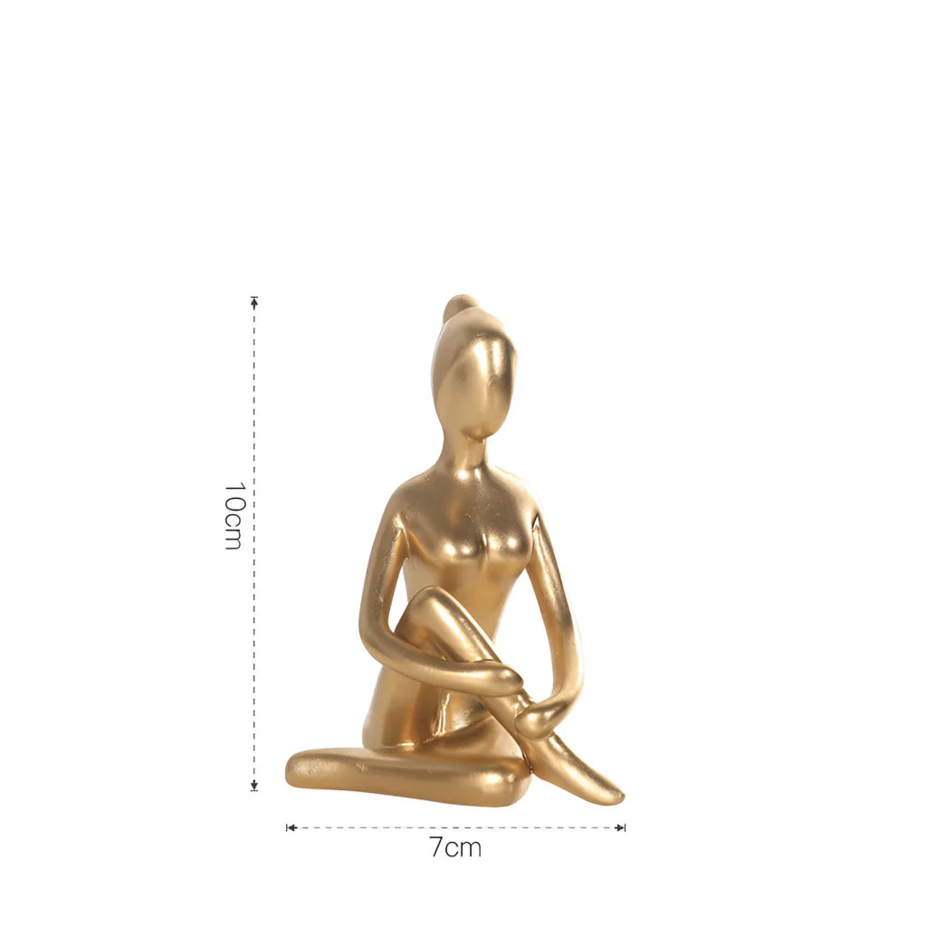 Elegant Minimalist Yoga Ornament For Mindful Spaces - Quiet