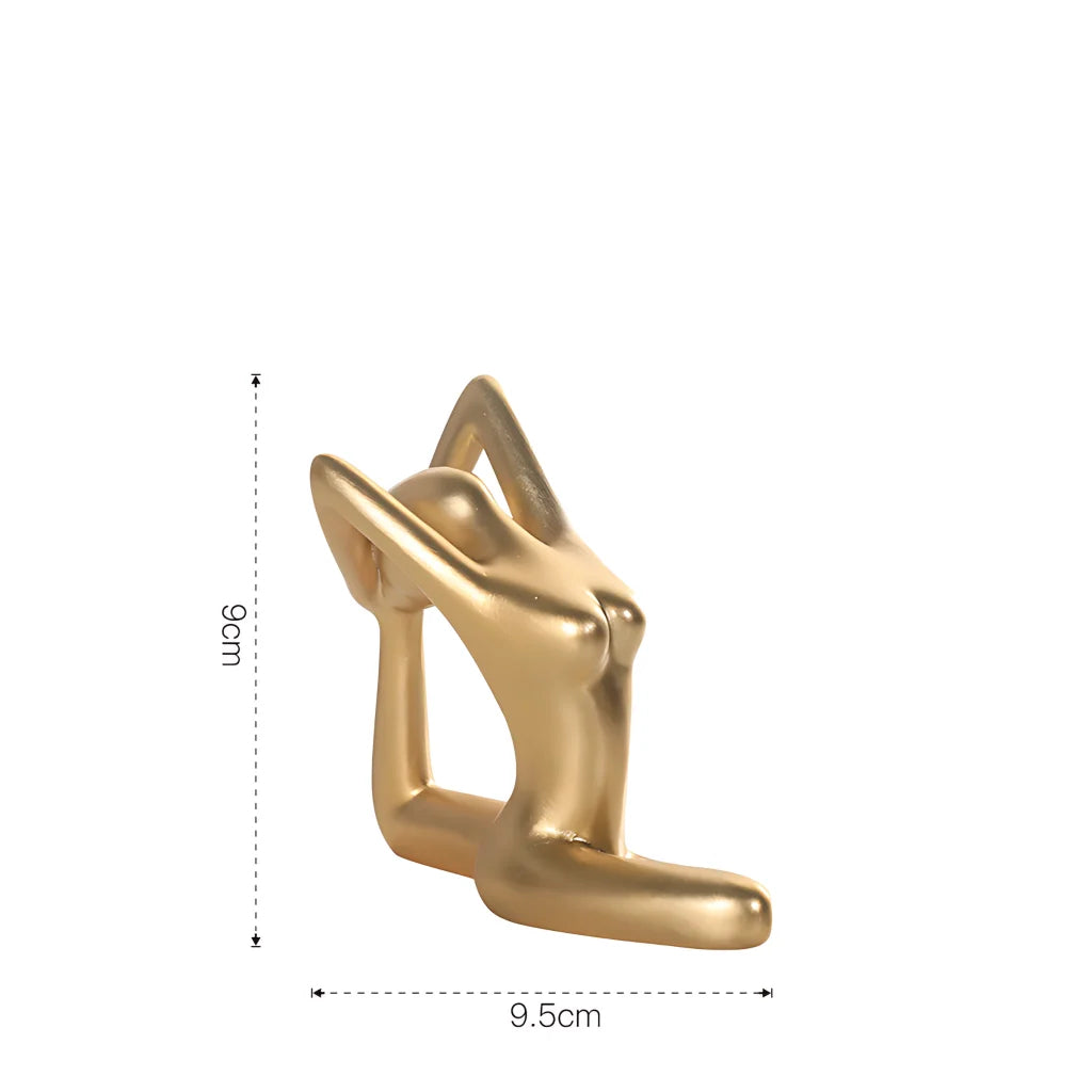 Elegant Minimalist Yoga Ornament For Mindful Spaces - Soft Rhyme