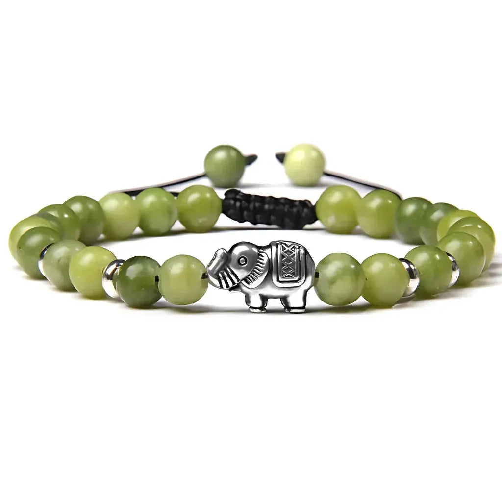 Elephant Charm Gemstones Bracelets For Balance - 2 Style
