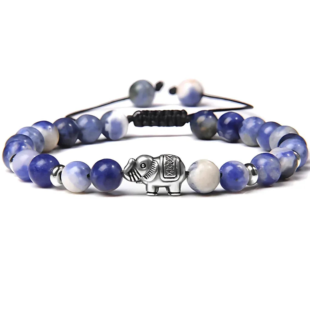 Elephant Charm Gemstones Bracelets For Balance - 3 Style