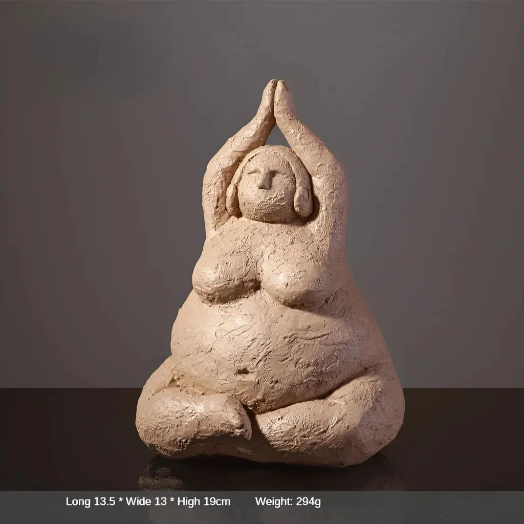 Empowering Chubby Yoga Figurines For Joyful Spaces - 1 Style / Large