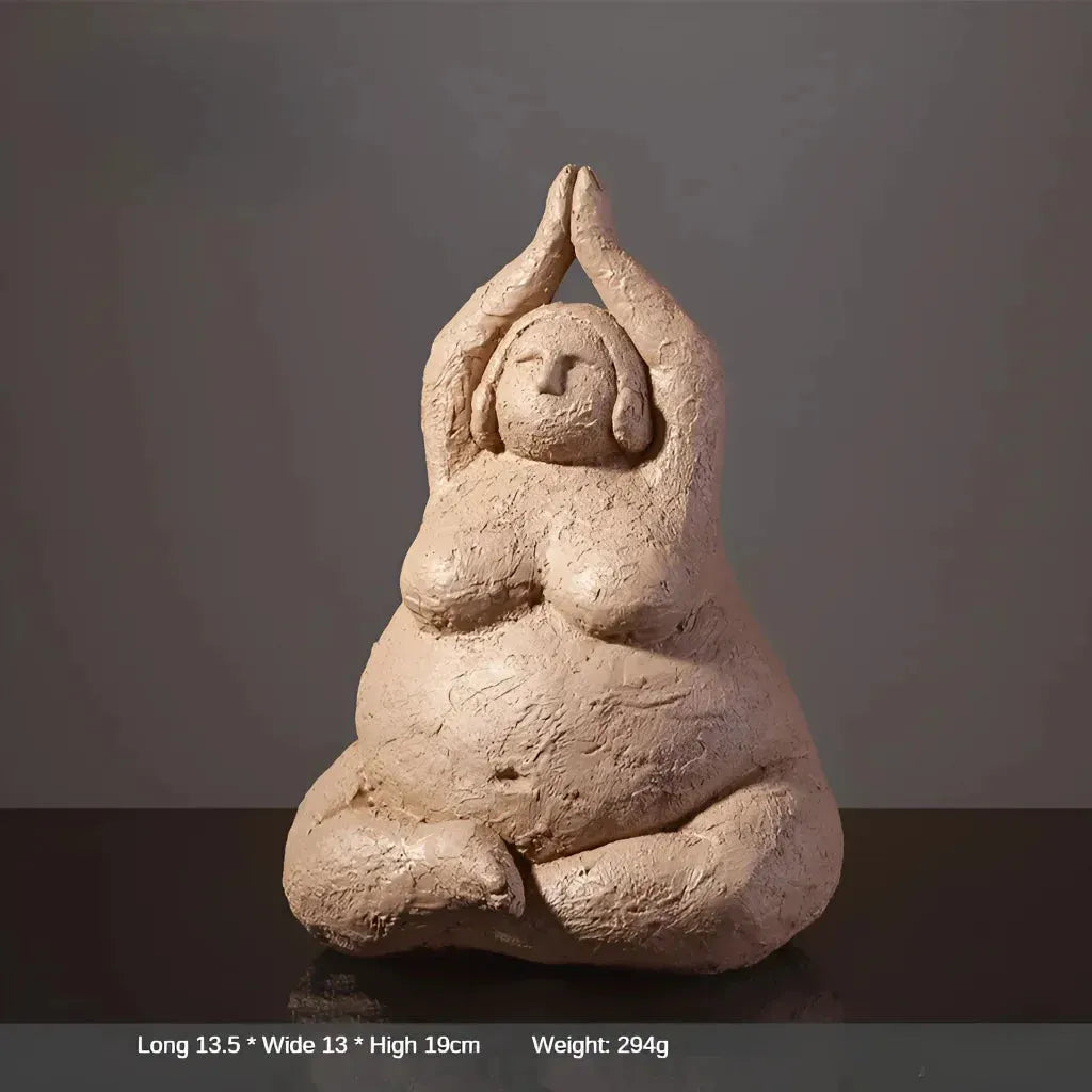Empowering Chubby Yoga Figurines For Joyful Spaces - 1 Style / Large