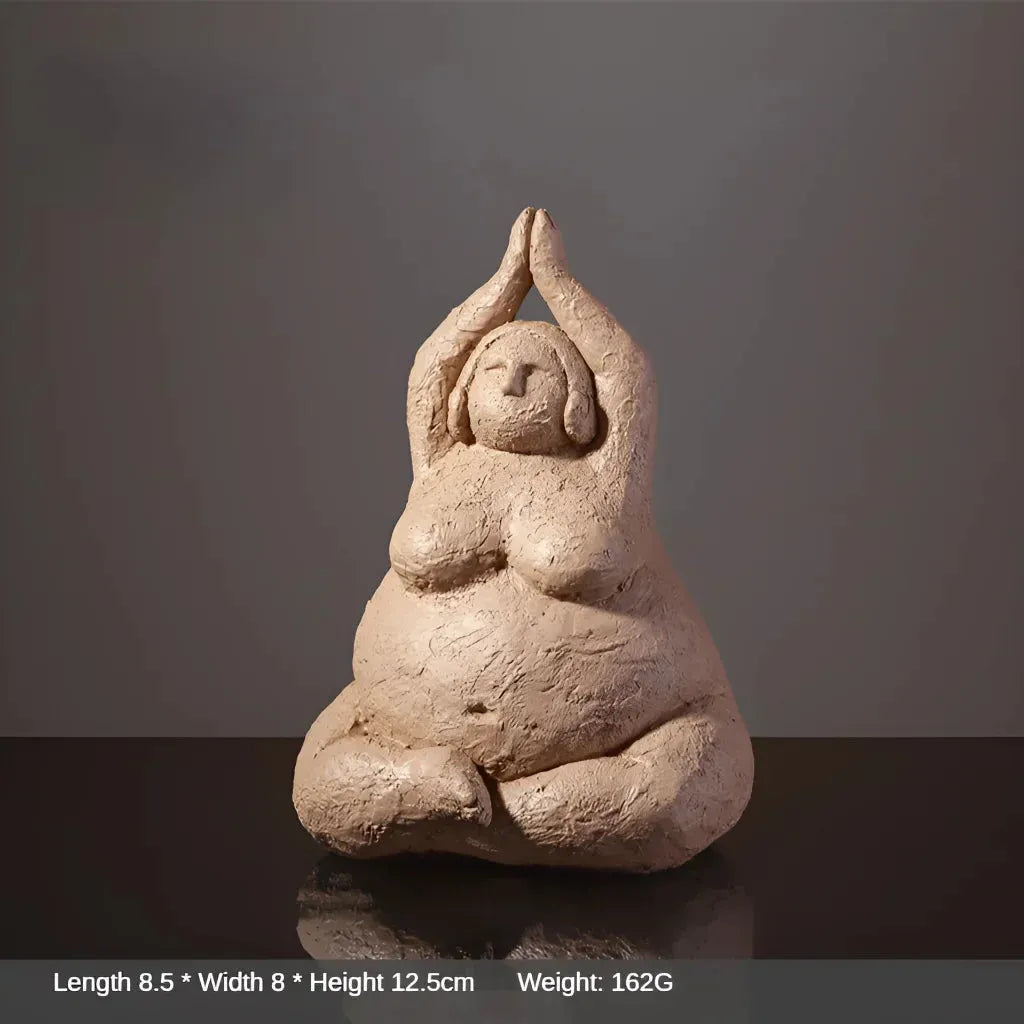 Empowering Chubby Yoga Figurines For Joyful Spaces - 1 Style / Small