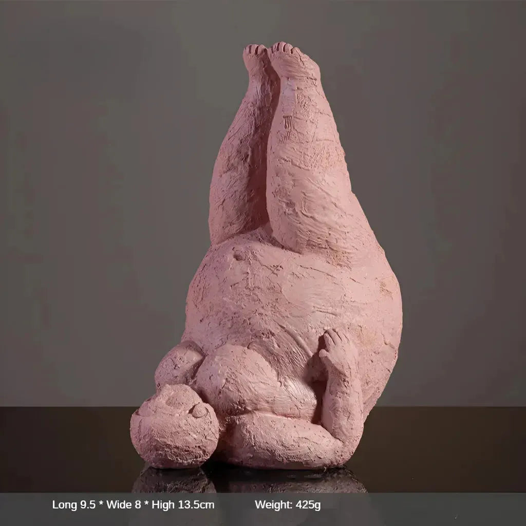 Empowering Chubby Yoga Figurines For Joyful Spaces - 5 Style / Large