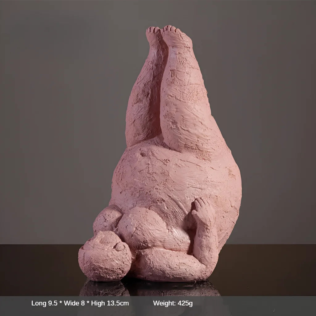 Empowering Chubby Yoga Figurines For Joyful Spaces - 5 Style / Large
