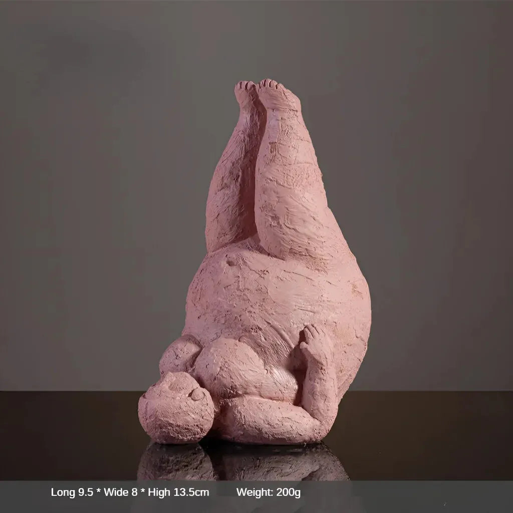 Empowering Chubby Yoga Figurines For Joyful Spaces - 5 Style / Small