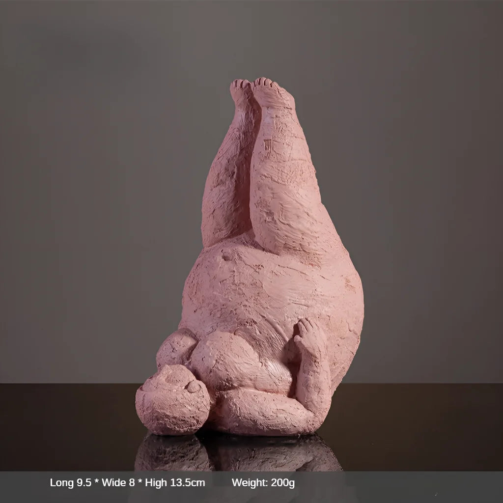 Empowering Chubby Yoga Figurines For Joyful Spaces - 5 Style / Small