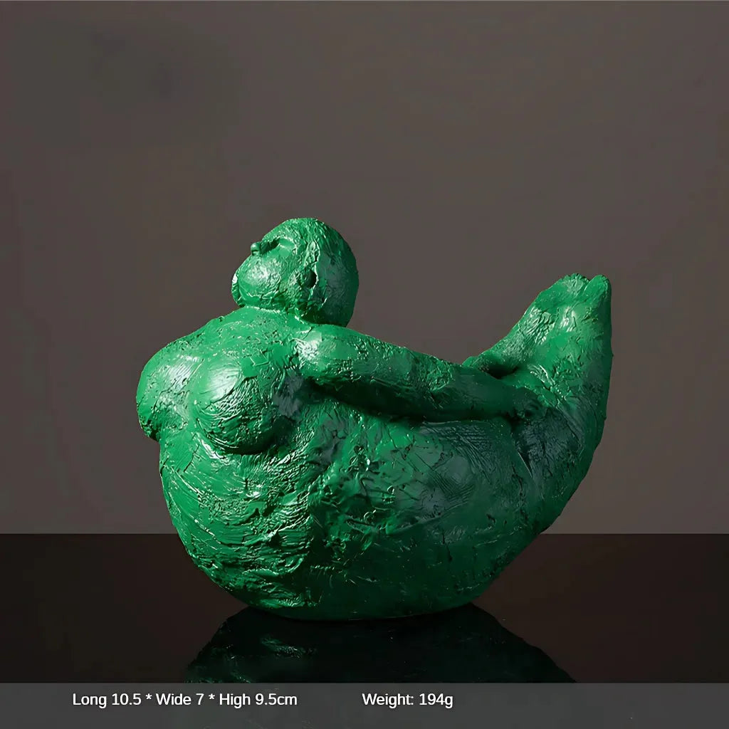 Empowering Chubby Yoga Figurines For Joyful Spaces - 6 Style / Small