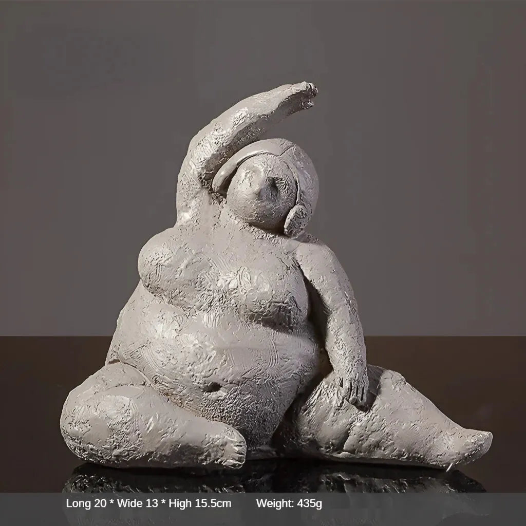 Empowering Chubby Yoga Figurines For Joyful Spaces - 7 Style / Large