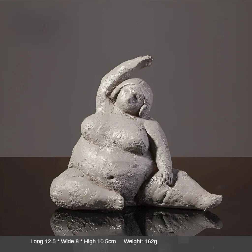 Empowering Chubby Yoga Figurines For Joyful Spaces - 7 Style / Small