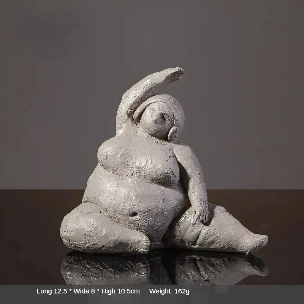 Empowering Chubby Yoga Figurines For Joyful Spaces - 7 Style / Small