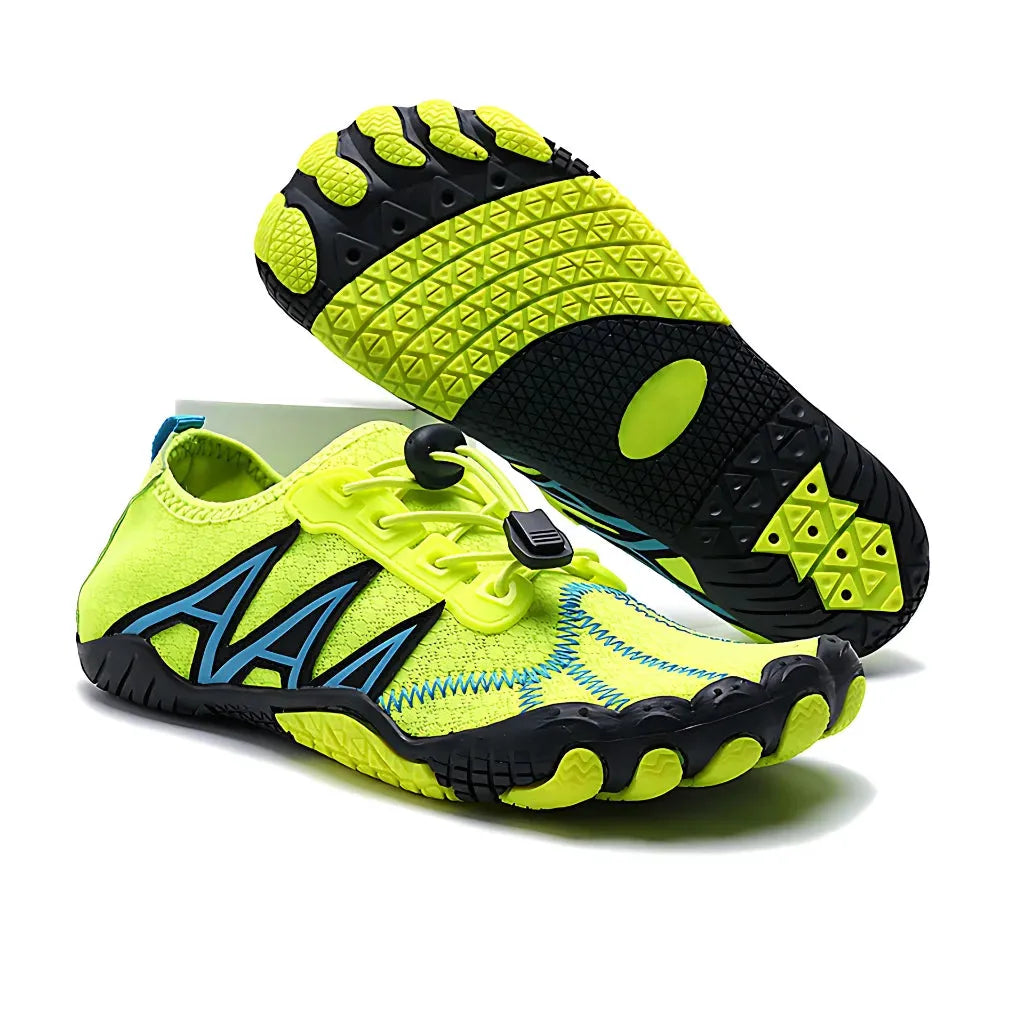 Flexible Yoga Shoes For Men With Elastic Slip-On Fit - Green / 36