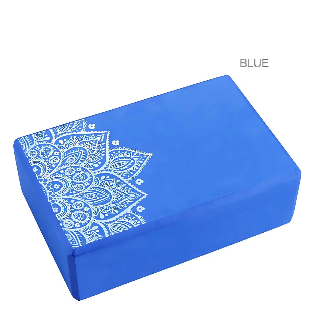 Foam Block Yoga Prop For Stability And Comfort - Blue