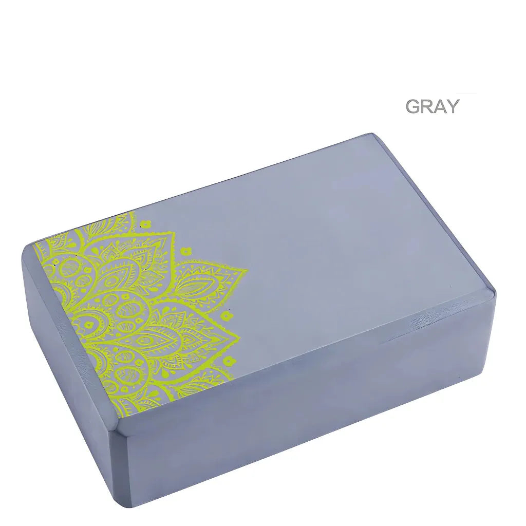 Foam Block Yoga Prop For Stability And Comfort - Grey