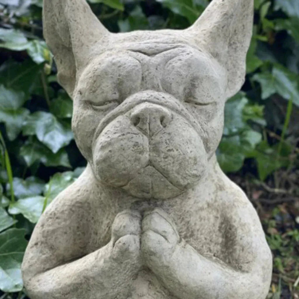 French Bulldog Dog Yoga Statue For Home Or Studio