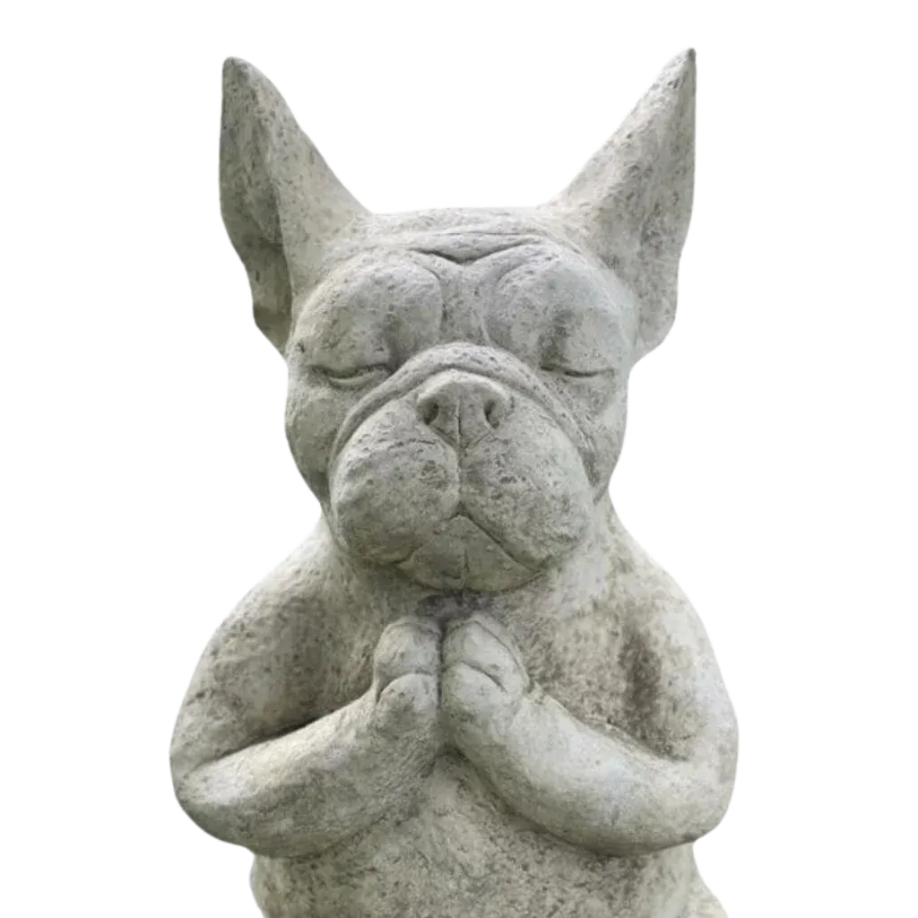 French Bulldog Dog Yoga Statue For Home Or Studio