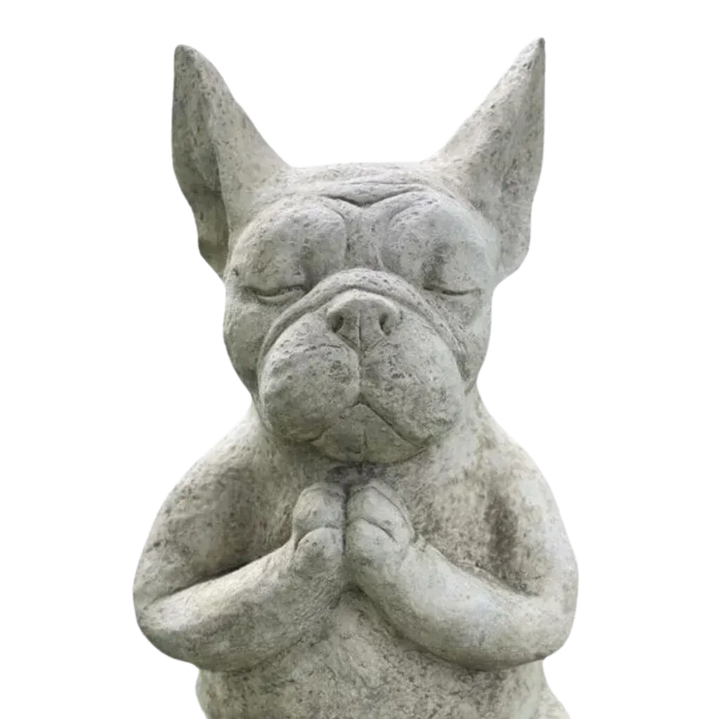 French Bulldog Dog Yoga Statue For Home Or Studio