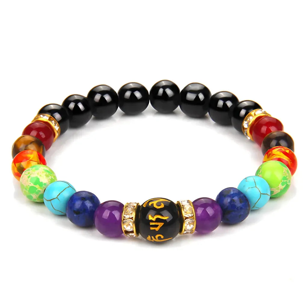 Gemstone Chakra Bracelet For Energy Balance - Style