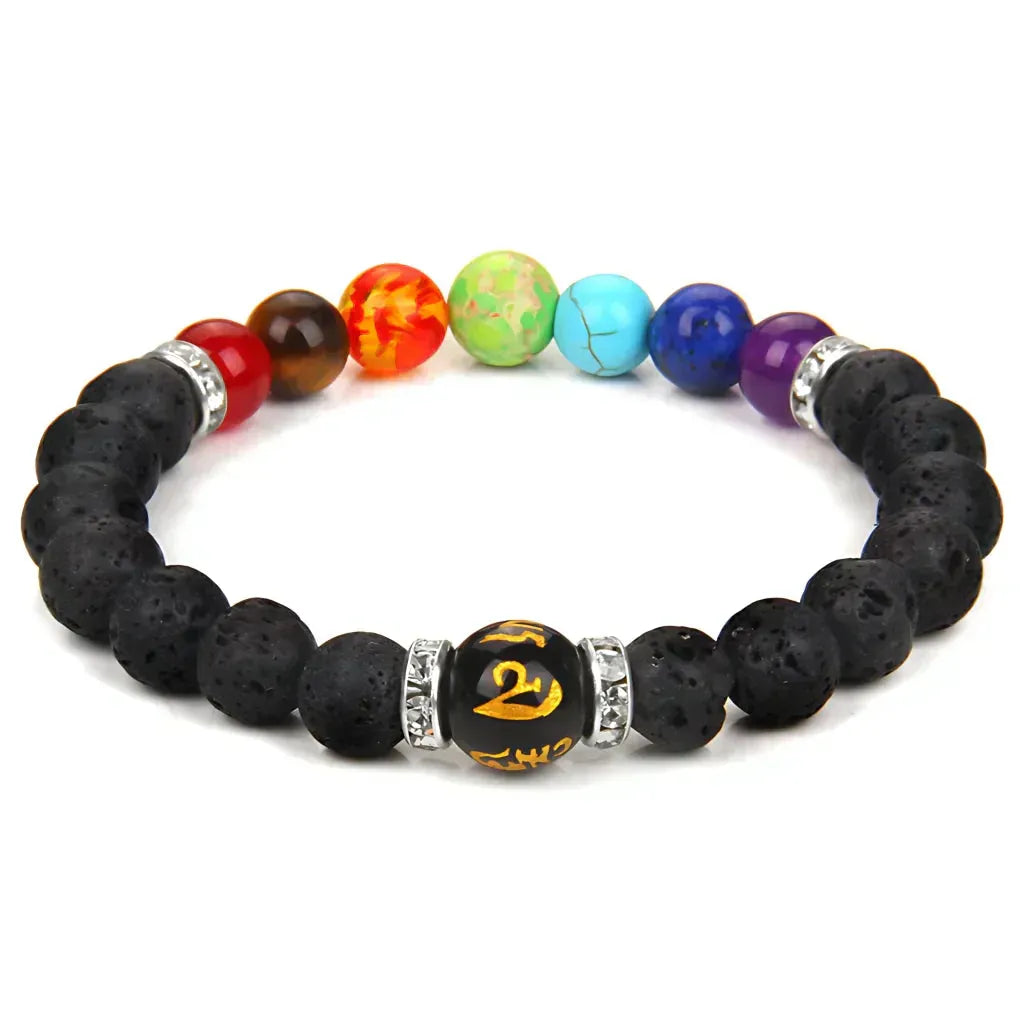 Gemstone Chakra Bracelet For Energy Balance - Style E