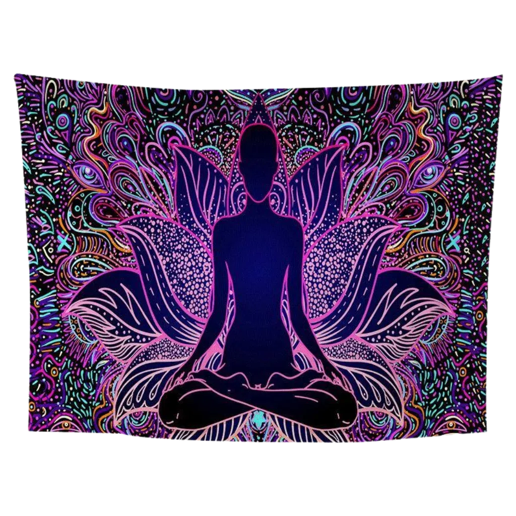 Geometric Flannel Meditation Tapestry For Calm Spaces - Style A / 95x70 cm