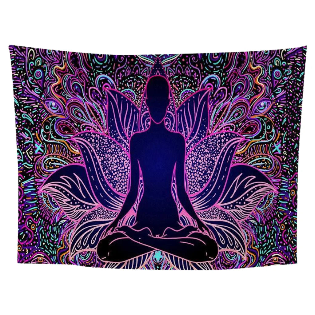 Geometric Flannel Meditation Tapestry For Calm Spaces - Style A / 95x70 cm