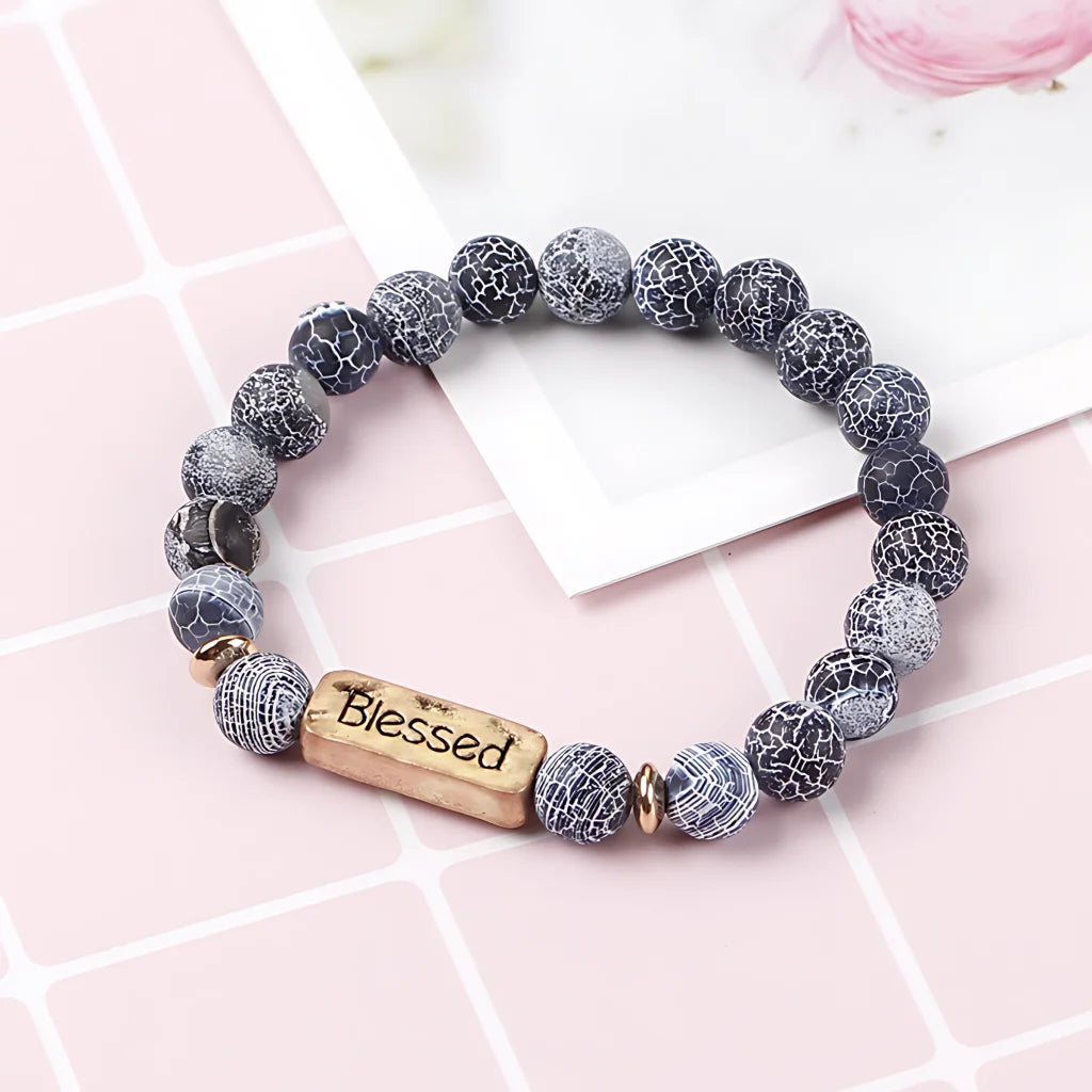 Geometric Pattern Stones Bracelet For Everyday Rituals