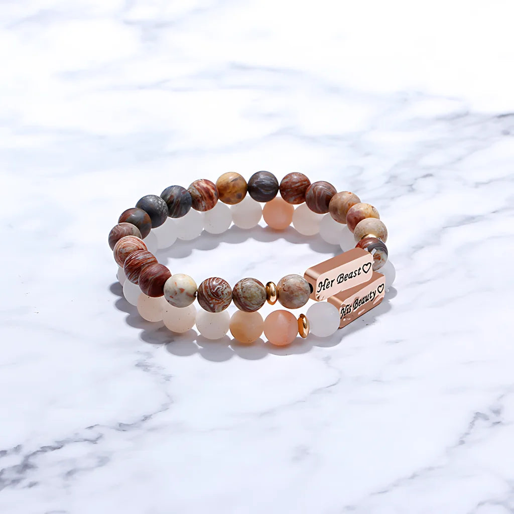 Geometric Pattern Stones Bracelet For Everyday Rituals