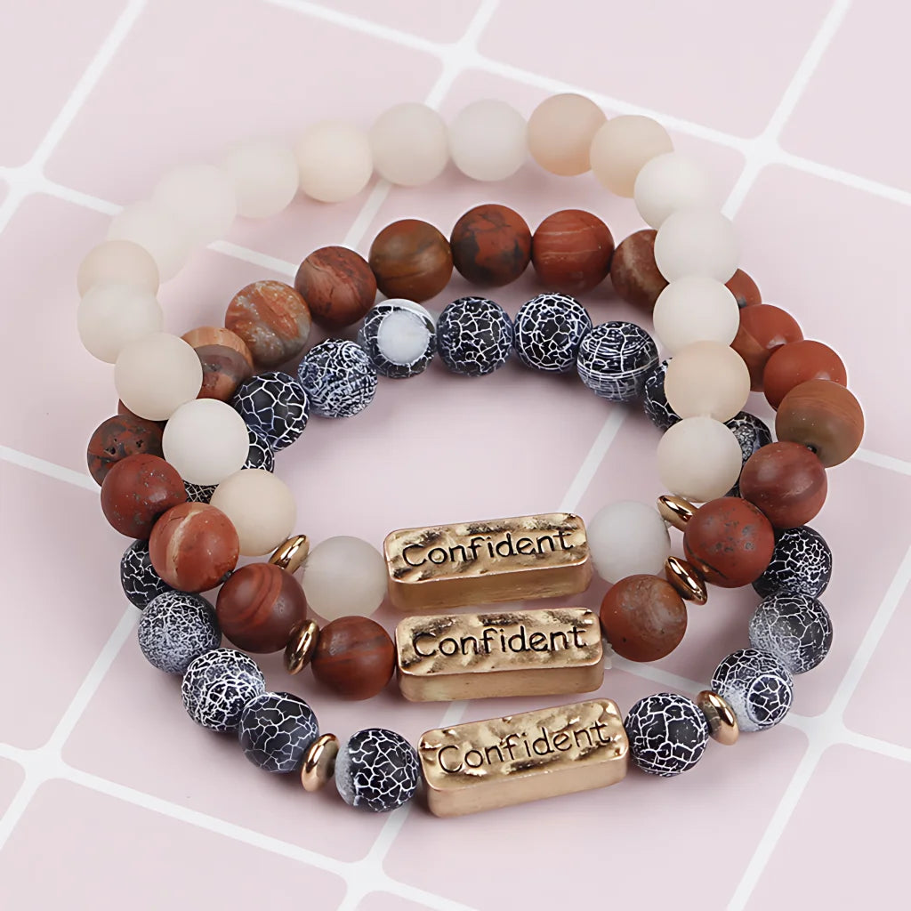 Geometric Pattern Stones Bracelet For Everyday Rituals