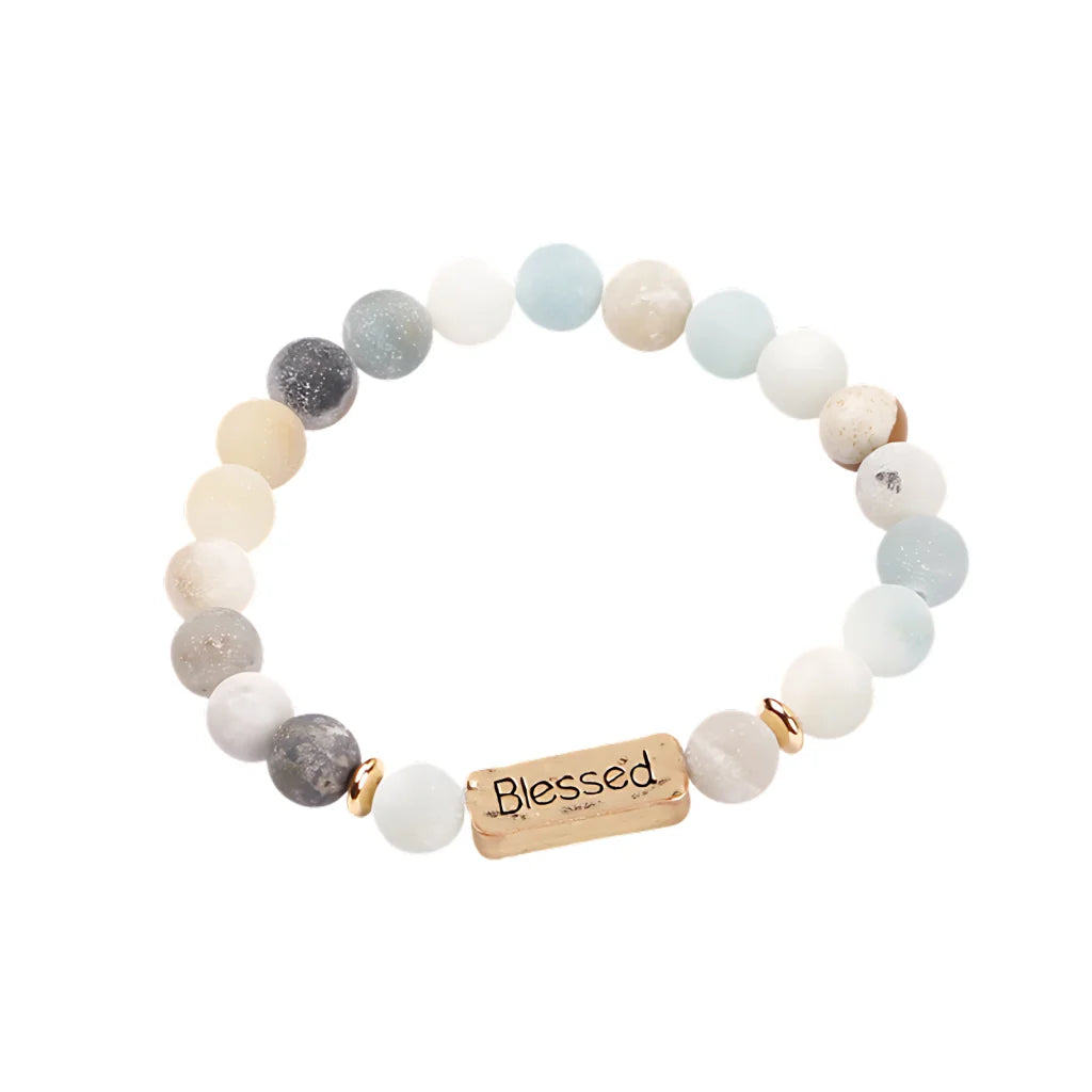 Geometric Pattern Stones Bracelet For Everyday Rituals - G11602