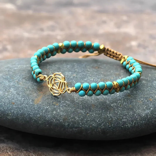 Geometric Style Bead Braclets For Couples - Blue