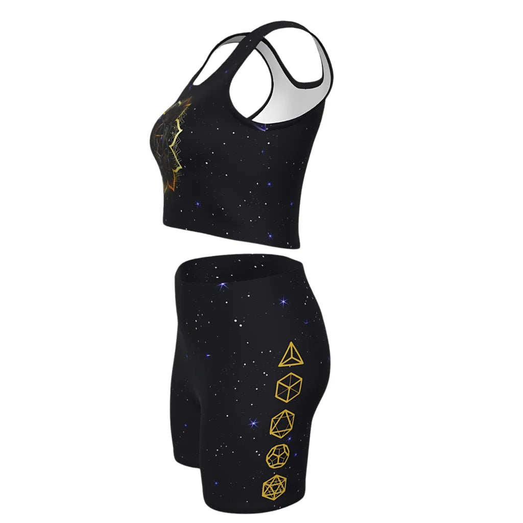 Golden Mandala 2 Piece Athleisure Set For Women