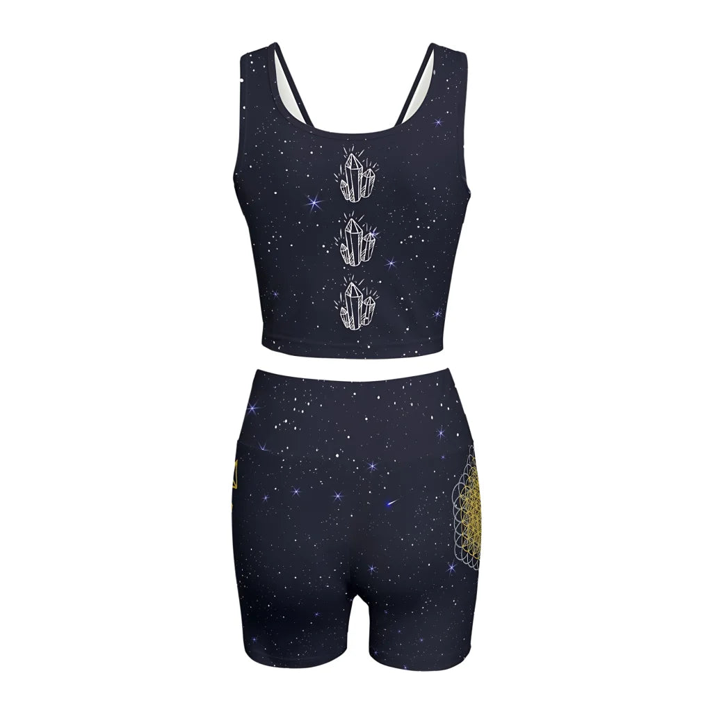 Golden Mandala 2 Piece Athleisure Set For Women
