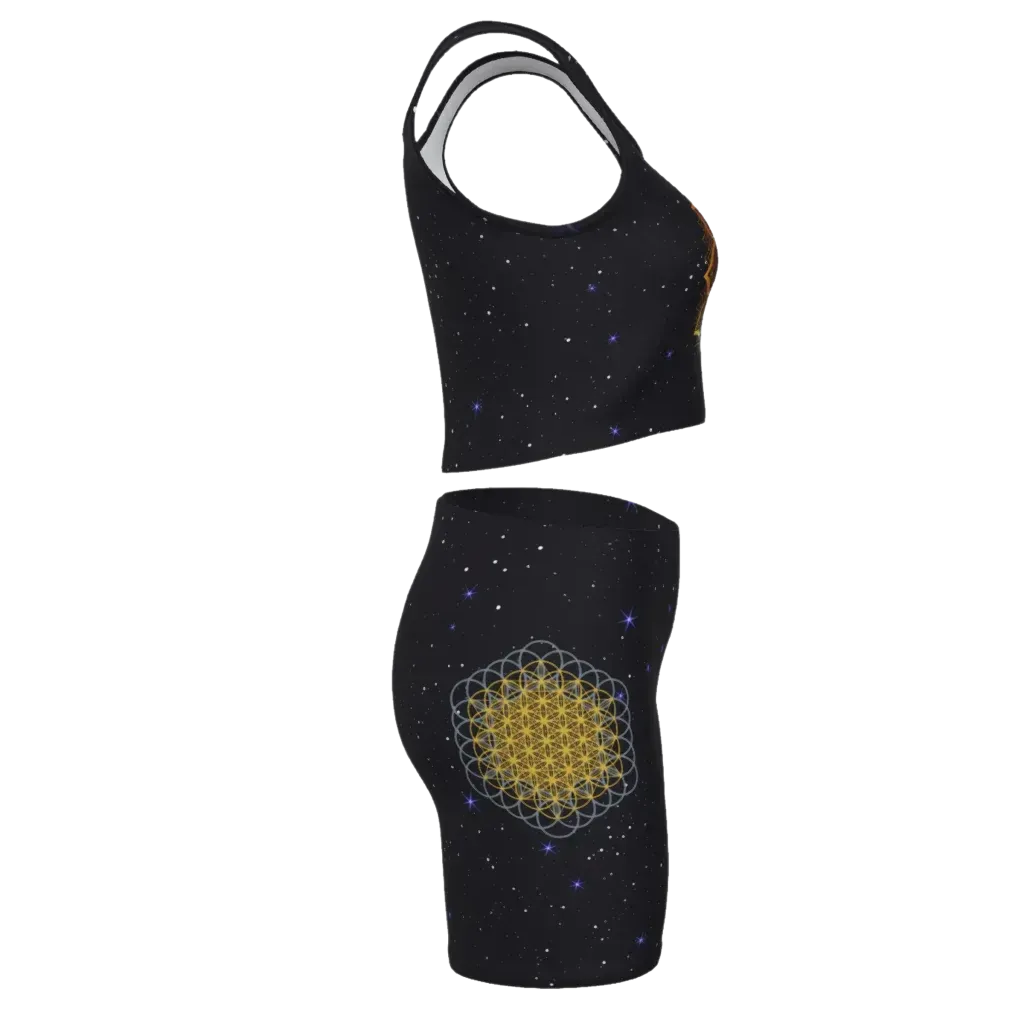 Golden Mandala 2 Piece Athleisure Set For Women