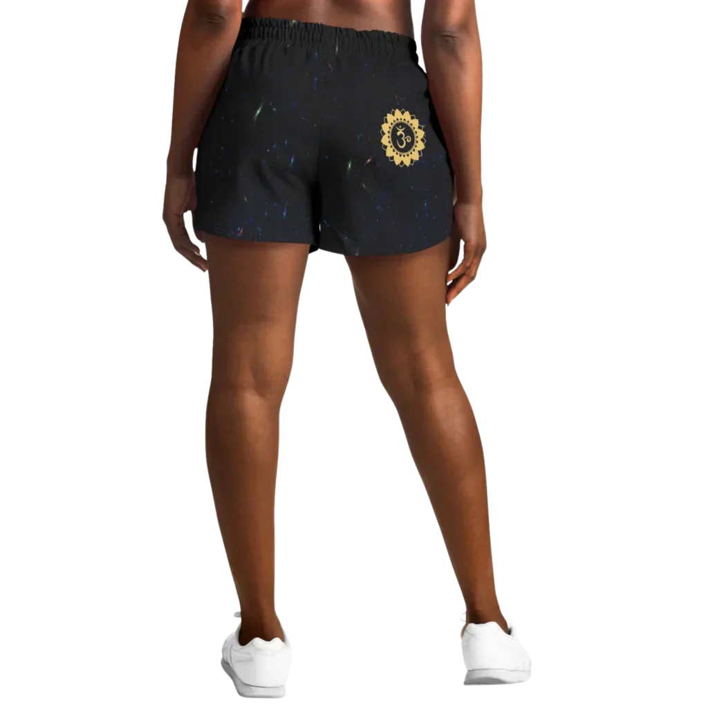 Golden Moth Loose Fit Shorts With Chakra Symbol