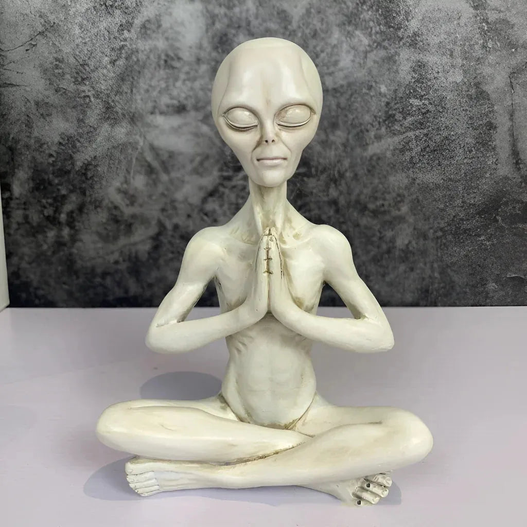 Graceful Yoga Skeleton Figurines In Resin