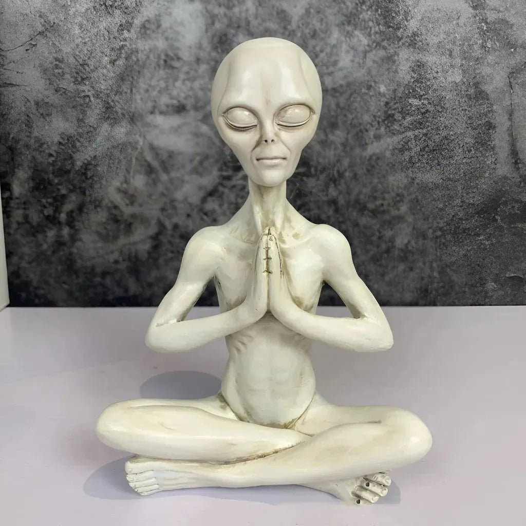 Graceful Yoga Skeleton Figurines In Resin