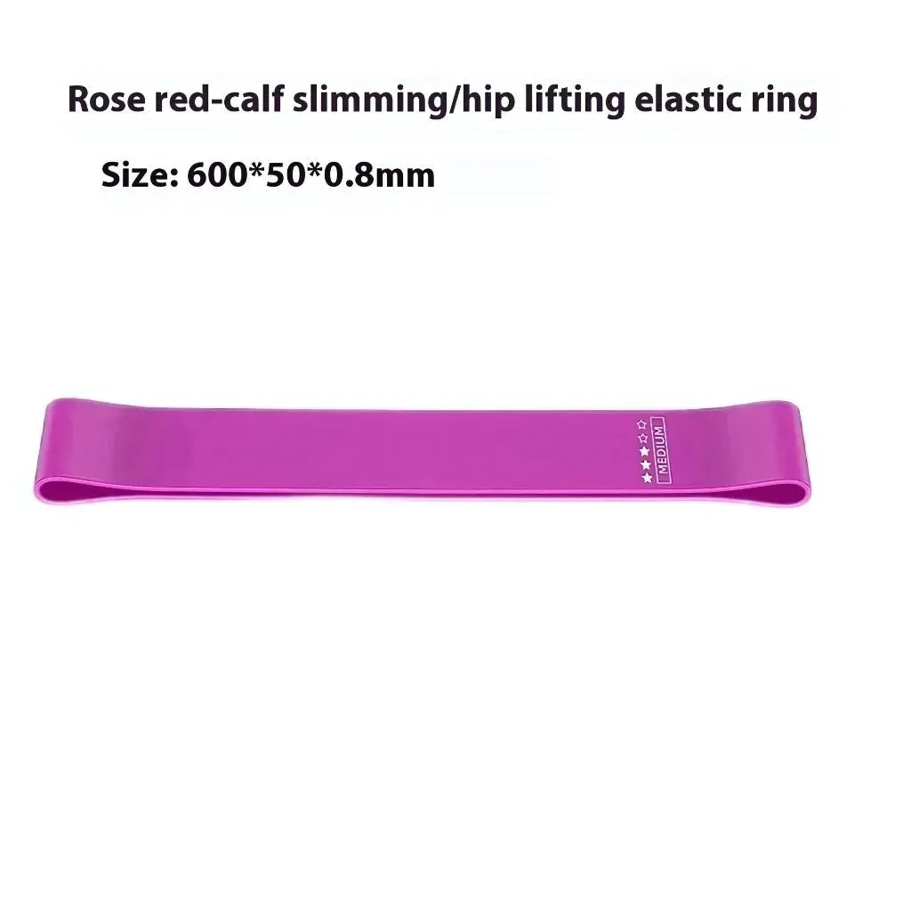 Gradient Strength Bands For Yoga And Full-Body Flow - Rose Red 600x50x0.8mm