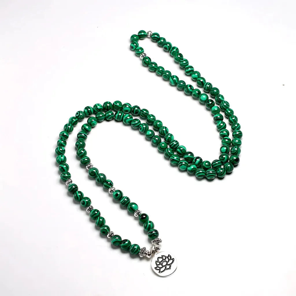 Green Agate Geometry Wrap Bracelet For Women - Green