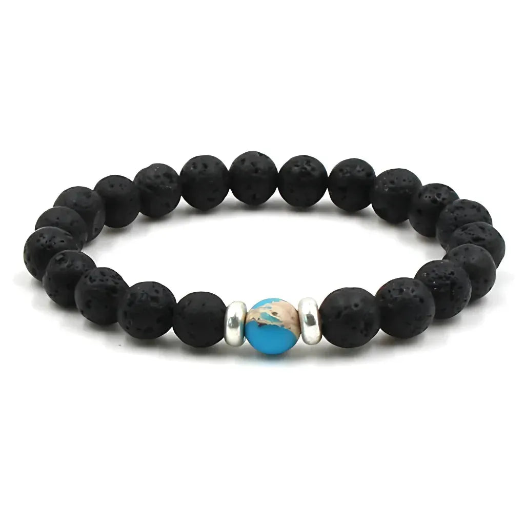 Grounded Energy Volcanic Rock Bracelet Unisex Style - Emperor stone