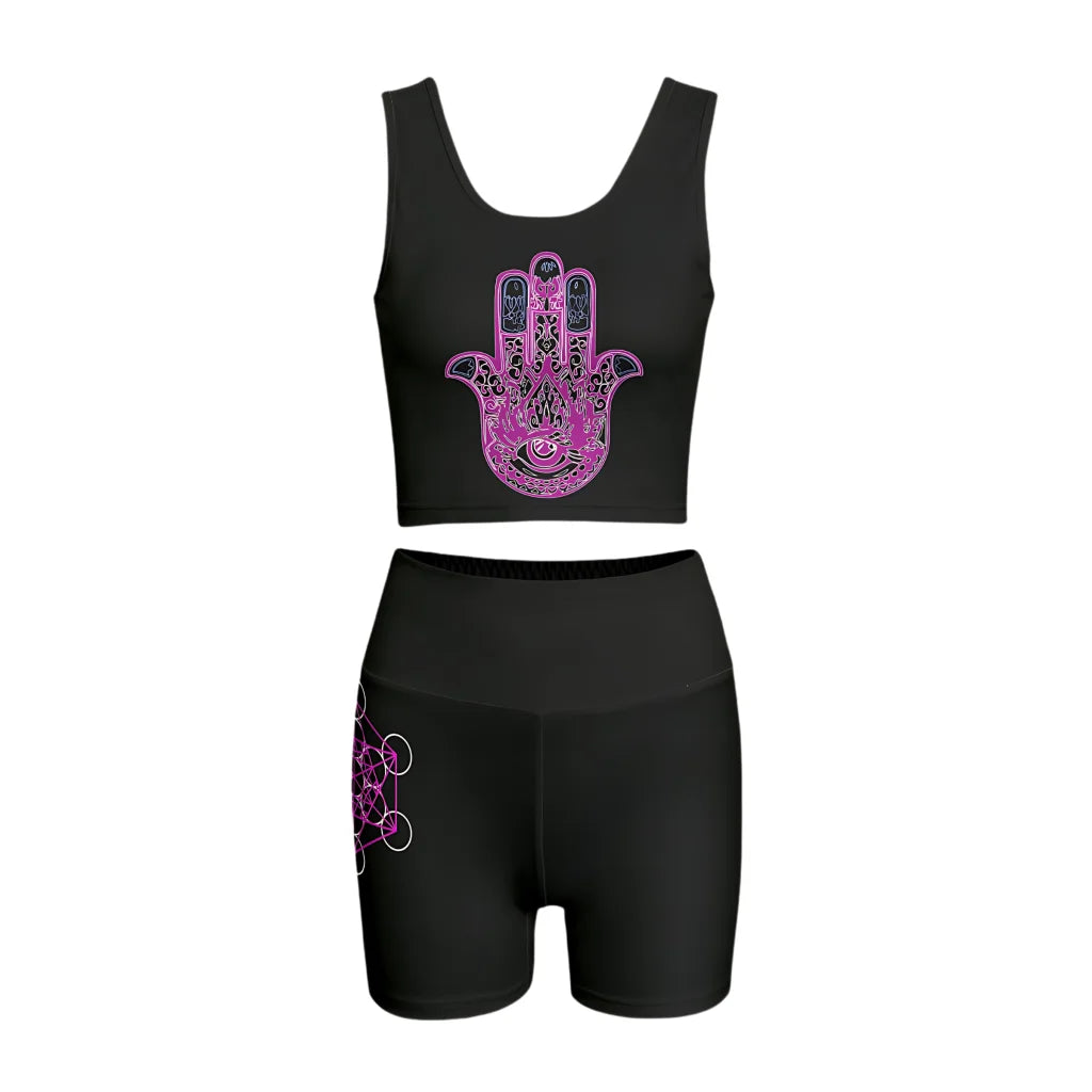Hamsa Energy 2 Piece Workout Sets Women - S